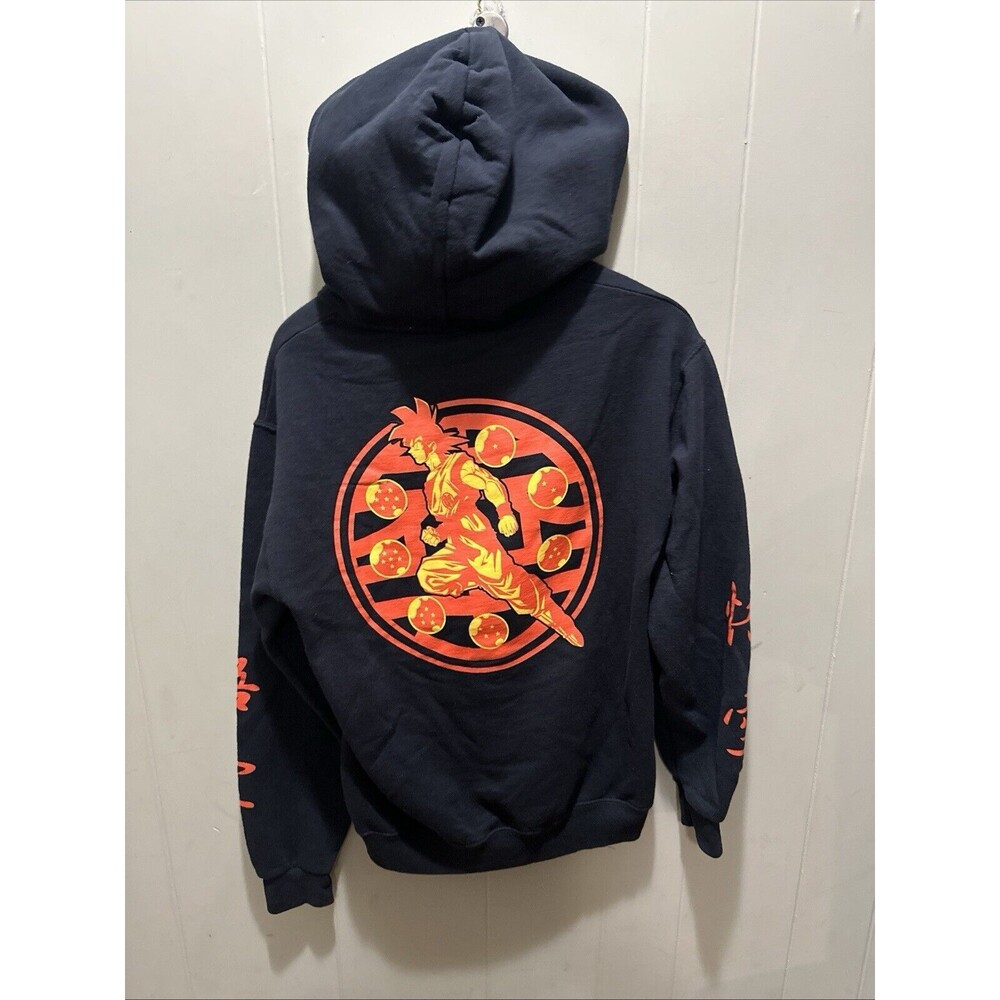 Dragon Ball Z DBZ Goku 7 Dragon Balls Black Hoodie Toei Animation Anime Size Sm